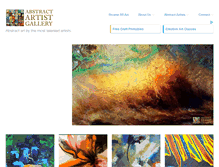 Tablet Screenshot of abstractartistgallery.org